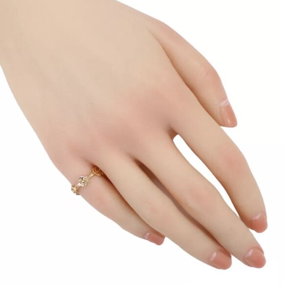 GUCCI Ring US 4 EU47 K18 Pink Gold Heart Icon used - Picture 4 of 7